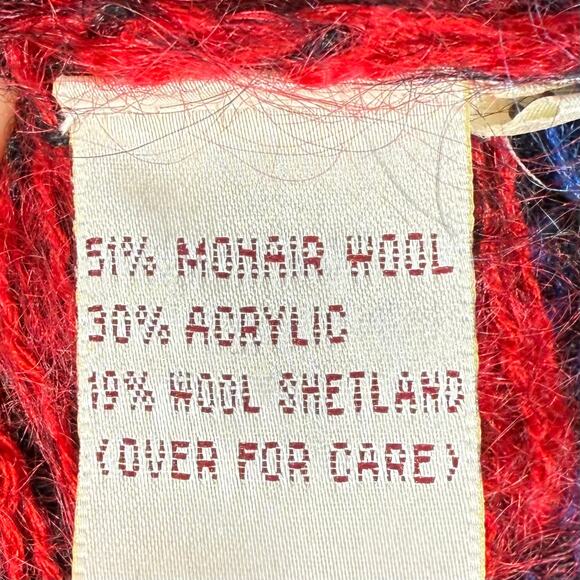 Vintage Susan Bristol Mohair Wool Cardigan Sweater Womens Size M - Picture 5 of 9